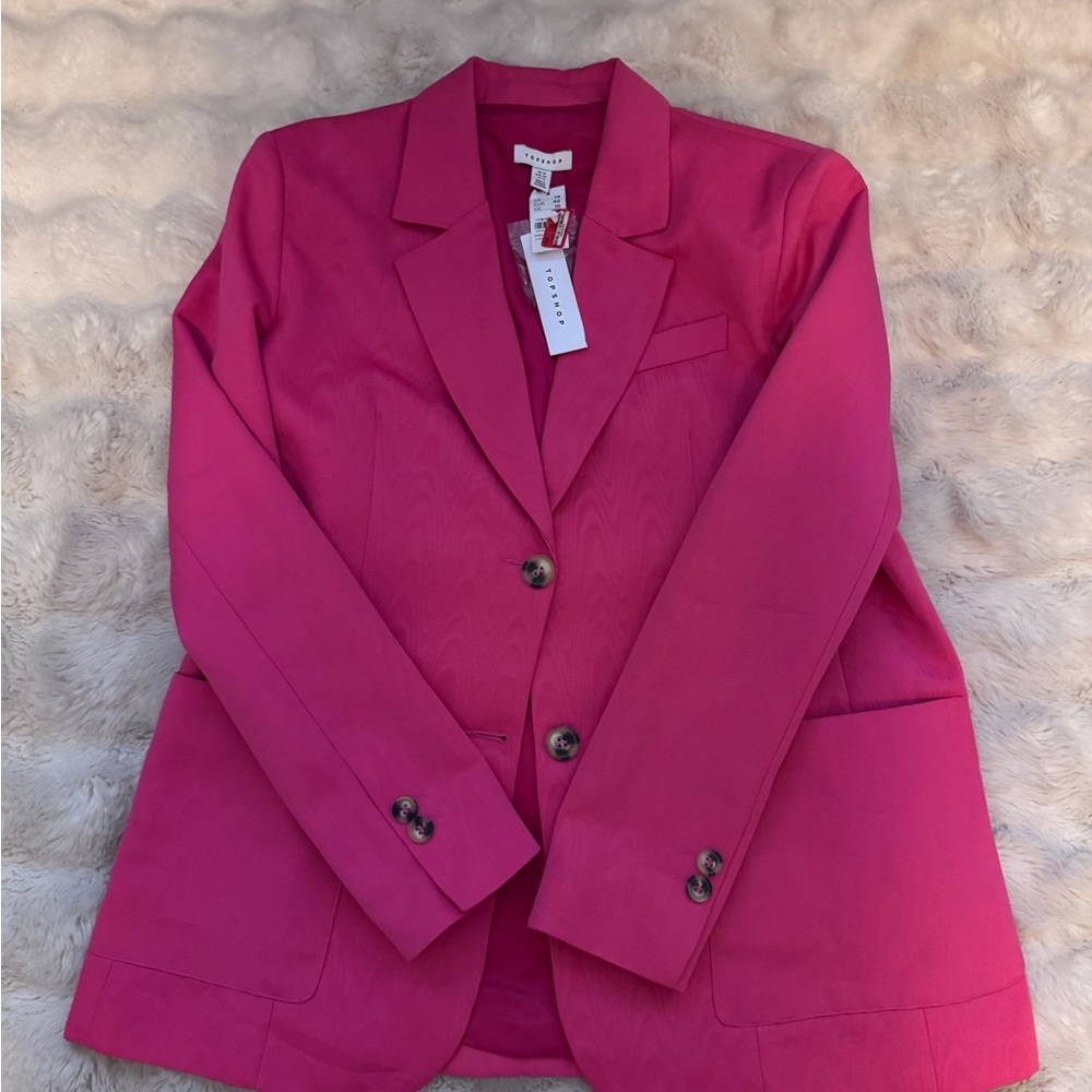 Topshop Bold Pink Blazer short set - Picture 5 of 8